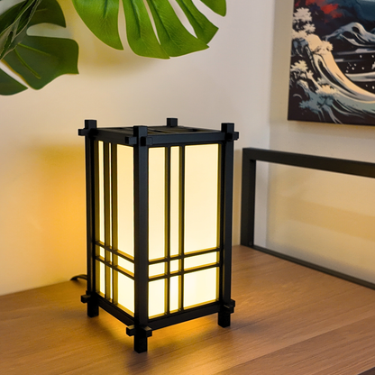 Japanese Shoji Style Lantern - Style 01 - Exquisite Japanese Decor for Home and Room | Unique Desk Lamp and Table Lamp Design | Mini Japanese Lantern Transforms Any Space