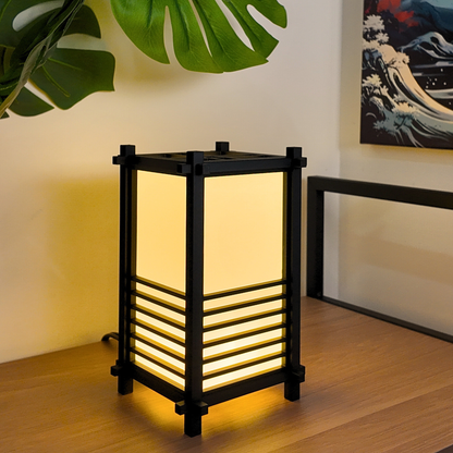 Japanese Shoji Style Lantern - Style 03 - Exquisite Japanese Decor for Home and Room | Unique Desk Lamp and Table Lamp Design | Mini Japanese Lantern Transforms Any Space