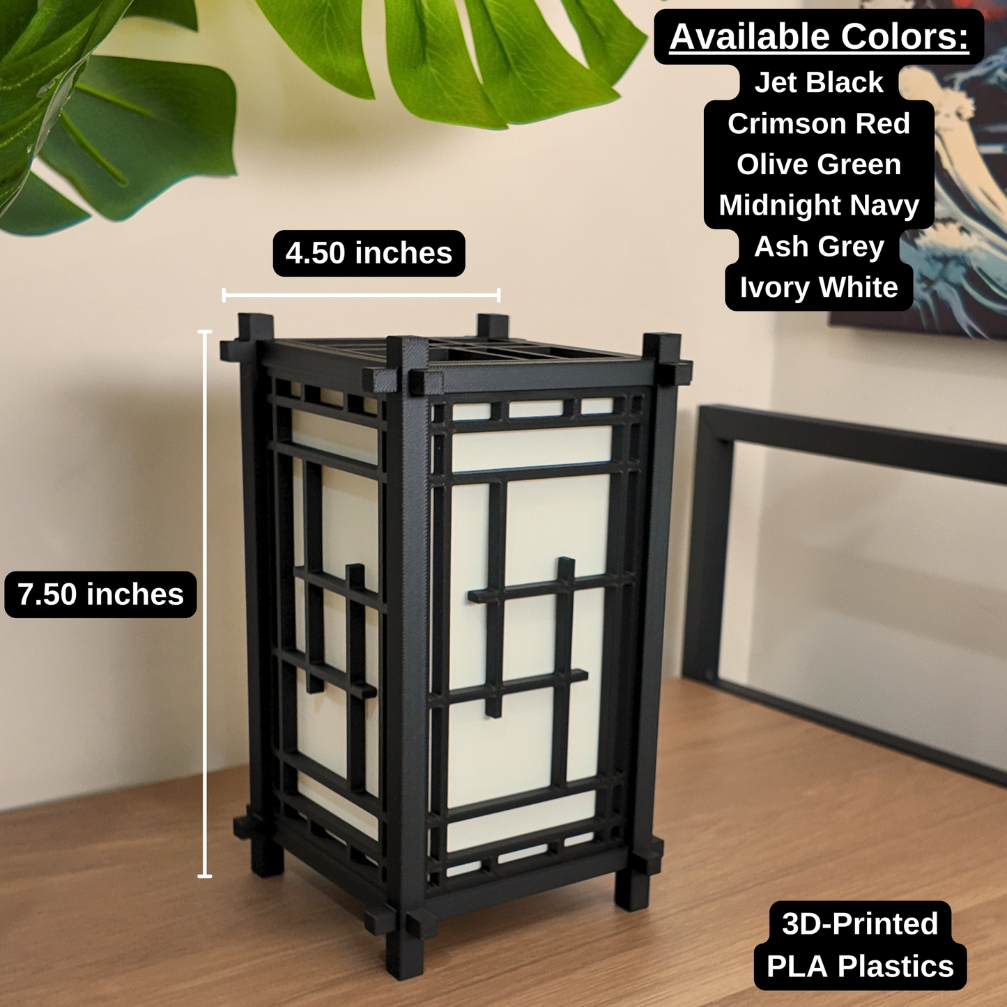 Japanese Shoji Style Lantern - Style 04 - Exquisite Japanese Decor for Home and Room | Unique Desk Lamp and Table Lamp Design | Mini Japanese Lantern Transforms Any Space