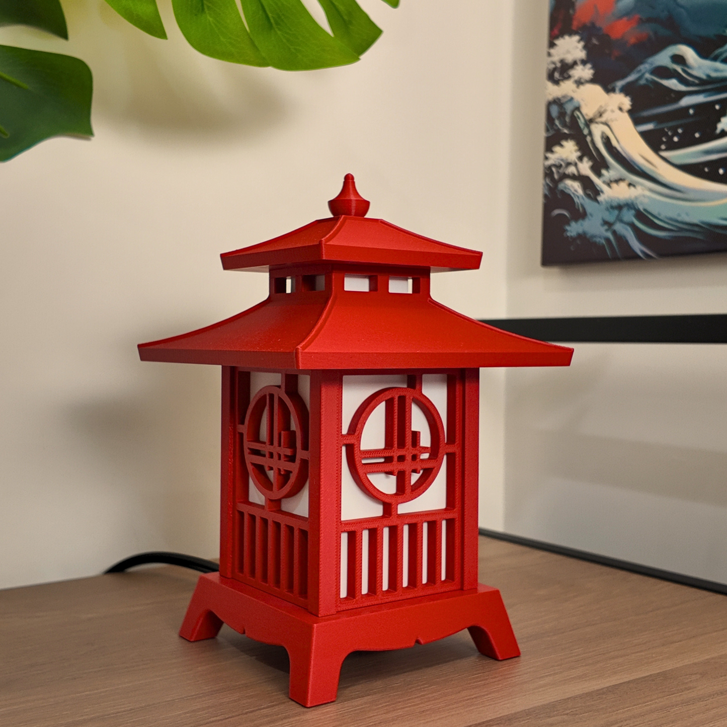 Japanese Pagoda Lantern - Japanese Tea House Edition - Exquisite Japanese Decor for Home and Room | Unique Desk Lamp and Table Lamp Design | Mini Pagoda Transforms Any Space