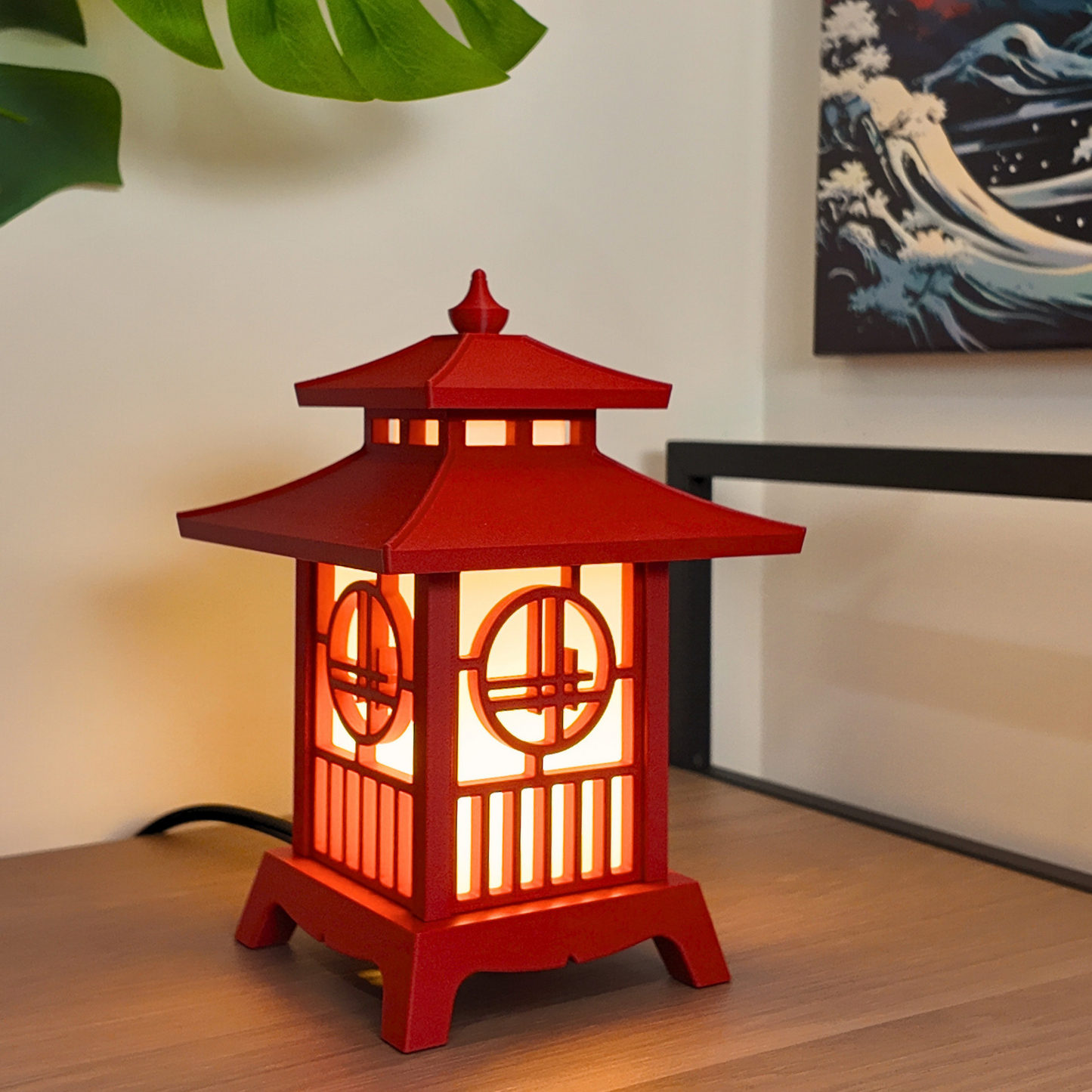 Japanese Pagoda Lantern - Japanese Tea House Edition - Exquisite Japanese Decor for Home and Room | Unique Desk Lamp and Table Lamp Design | Mini Pagoda Transforms Any Space