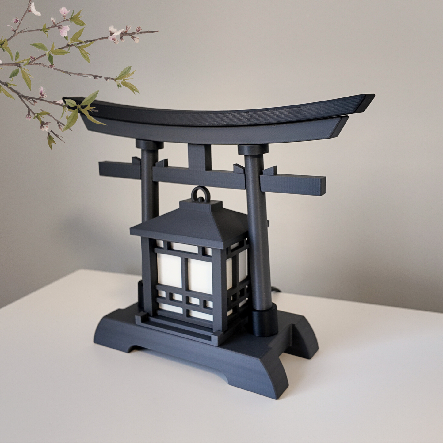 Japanese Torii Gate Lantern - Exquisite Japanese Decor for Home and Room | Unique Desk Lamp and Table Lamp Design | Mini Japanese Lantern Transforms Any Space