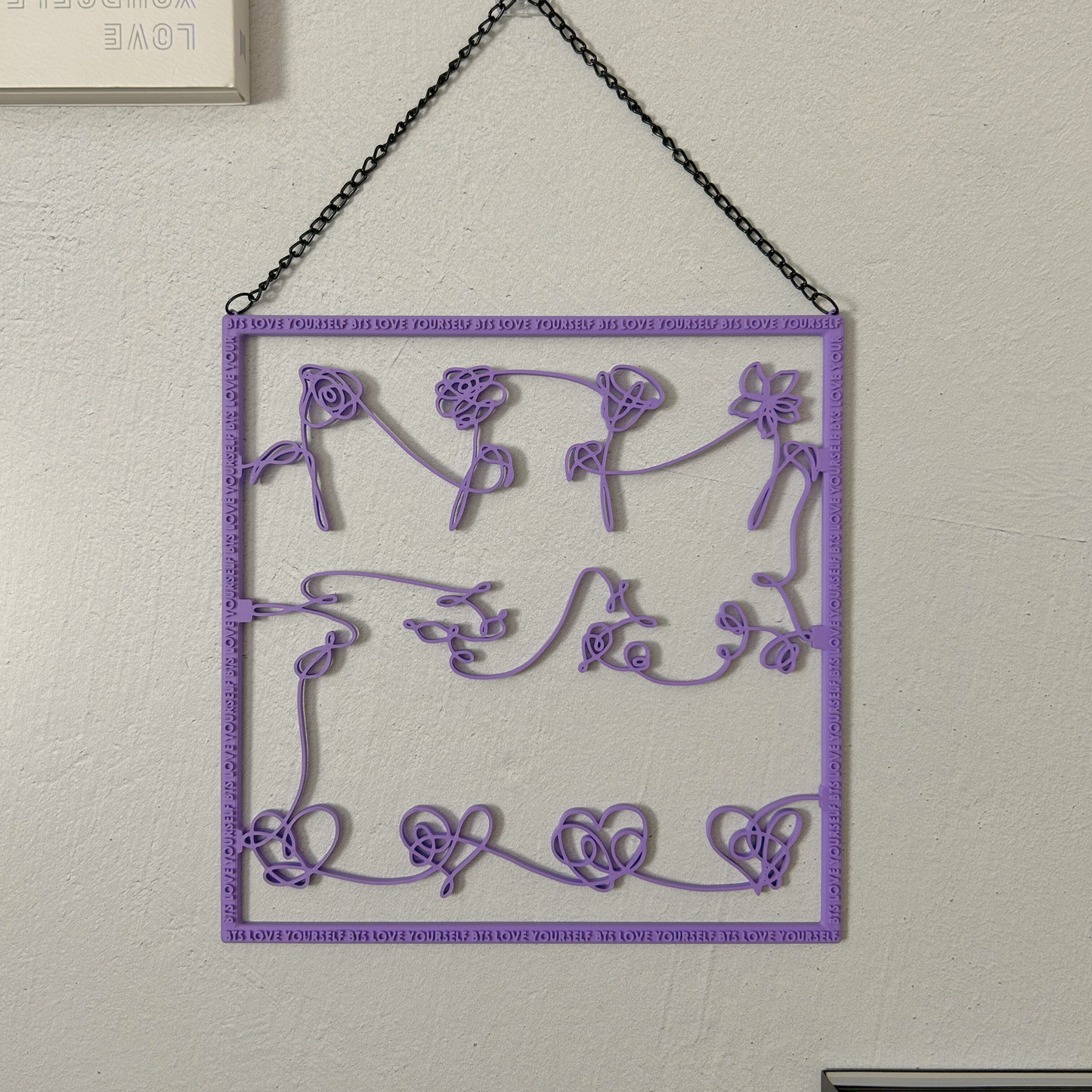 3D-Printed BTS Love Yourself Frame Wall Décor