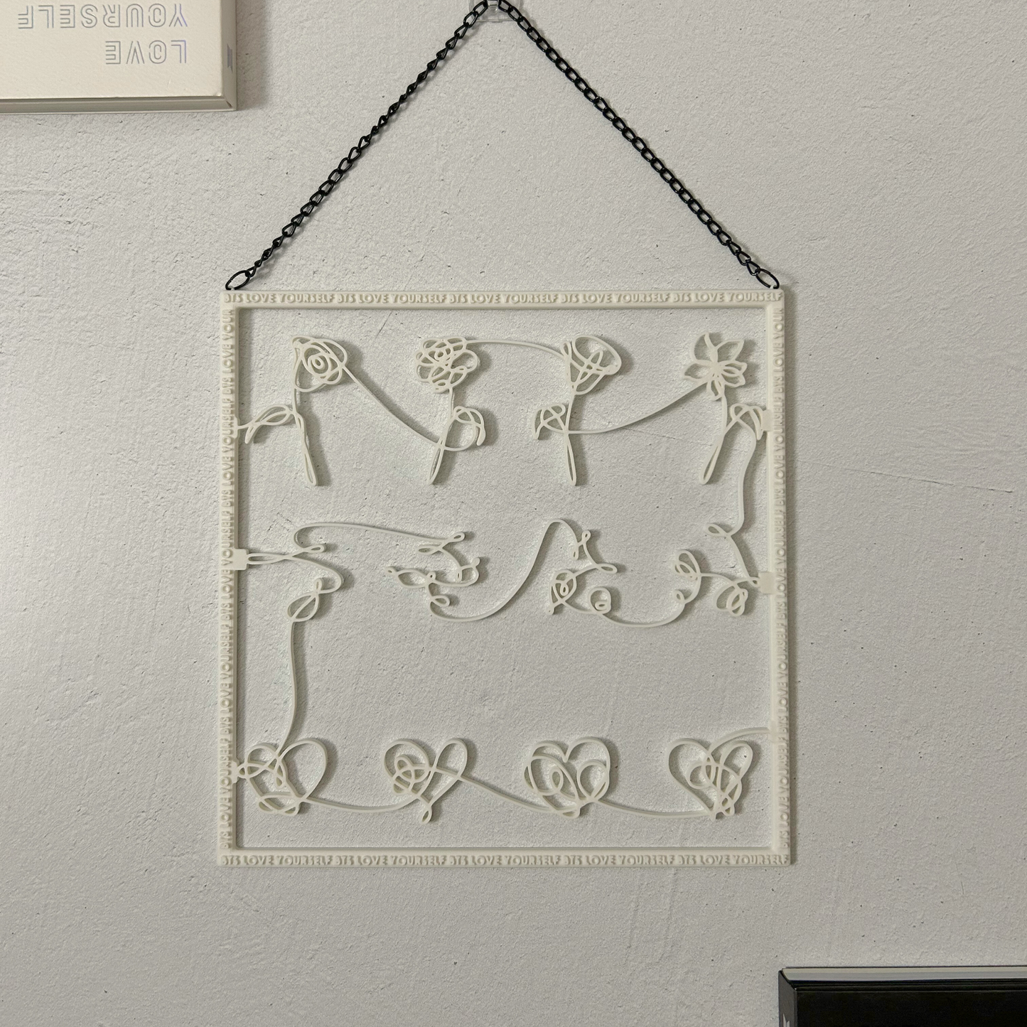 3D-Printed BTS Love Yourself Frame Wall Décor