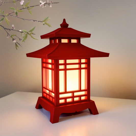 Japanese Pagoda Lantern - Exquisite Japanese Decor for Home and Room | Unique Desk Lamp and Table Lamp Design | Mini Pagoda Transforms Any Space