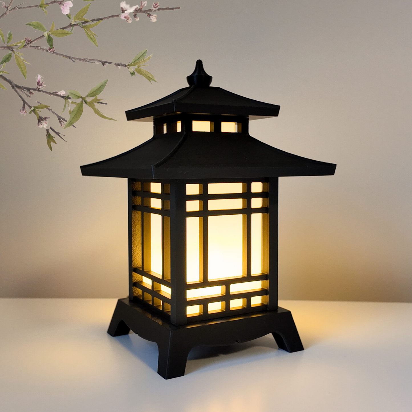 Japanese Pagoda Lantern - Exquisite Japanese Decor for Home and Room | Unique Desk Lamp and Table Lamp Design | Mini Pagoda Transforms Any Space